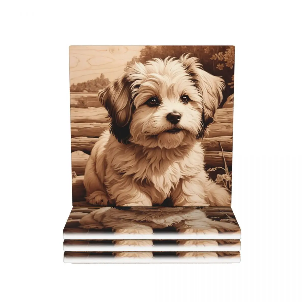 

Гаванский радостный дух деревянных подставок, керамический коврик для выпечки, украшение для стола, коврик для кухни, обеденного стола, коврик для кофе