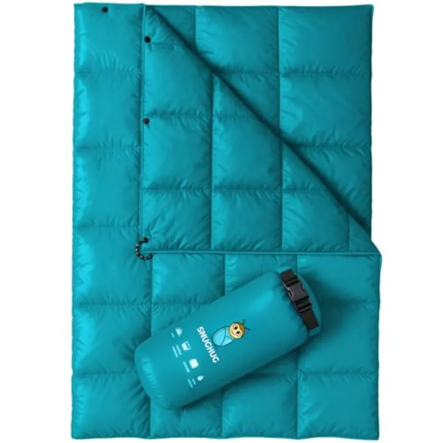 

Puffy Blanket for Cold Weather - Down Camping Blanket, Recycled Insulation, Charcoal Gray, Ultra-Warm Lightweight Water-Resista