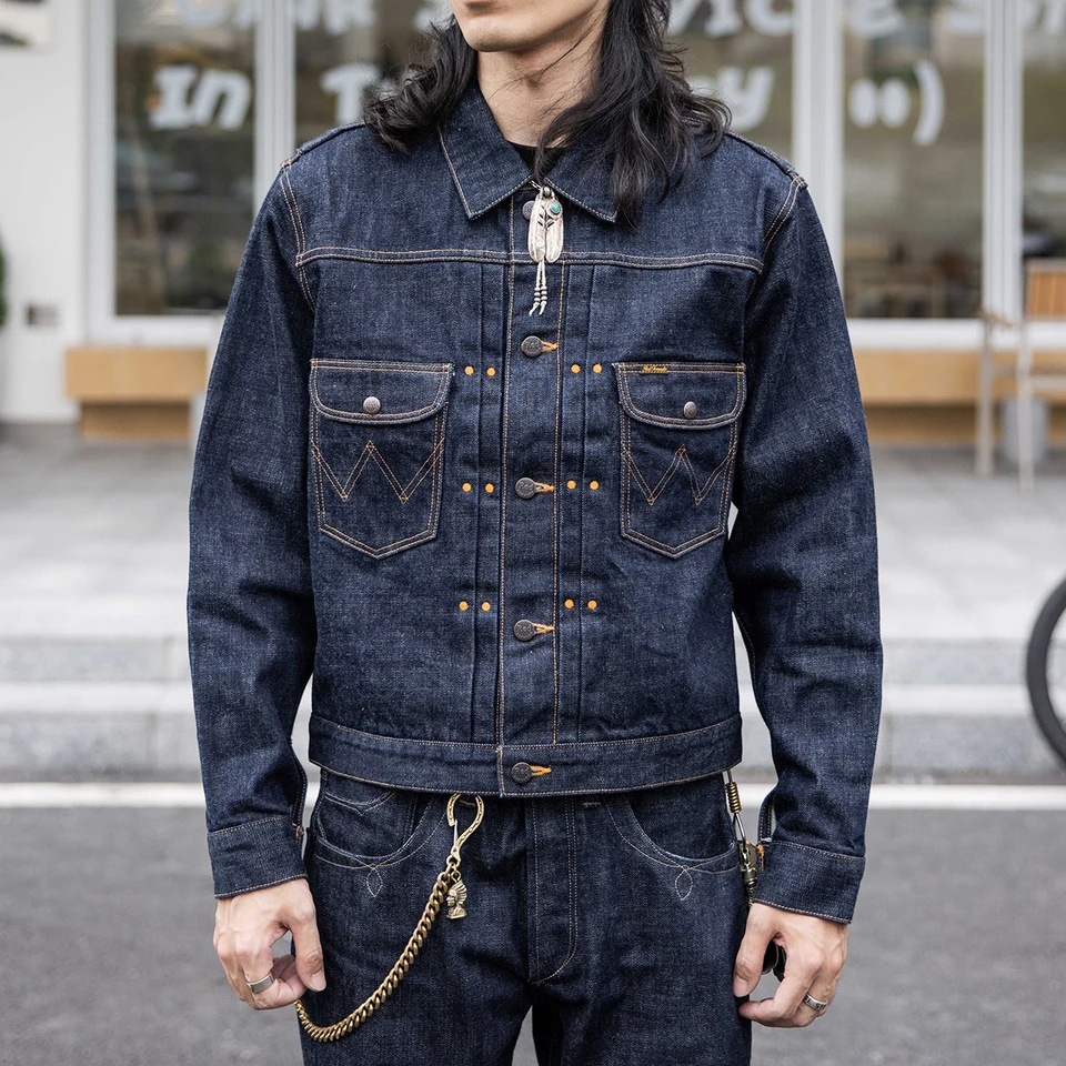 Red Tornado 11MJ Denim Jacket Rinsed 18oz Selvedge Jean Rugged