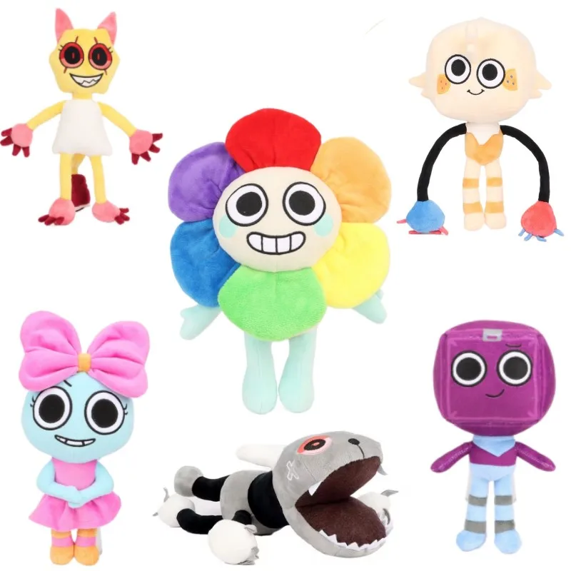 

Dandy's World Role Plush Toys Horror Game Boxten Goob Pebble Kawaii Stuffed Pillow Toy Kids Decor Cartoon Birthyday Gifts