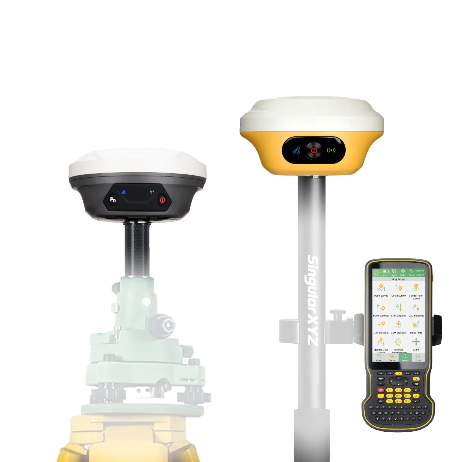 SingularXYZ 35% oFF قاعدة ليزر GNSS ومحطة قاعدة Rover Ser E1 L1 Laser Rover برنامج دائم عالي الدقة PPP IMU 60