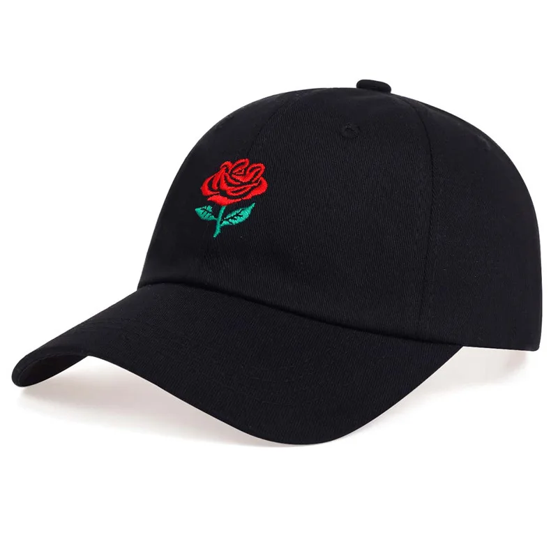 Baseball Cap Rose For Men and Women Spring Summer Outdoor Sun Protection Embroidered Cap Casual Sun Hat