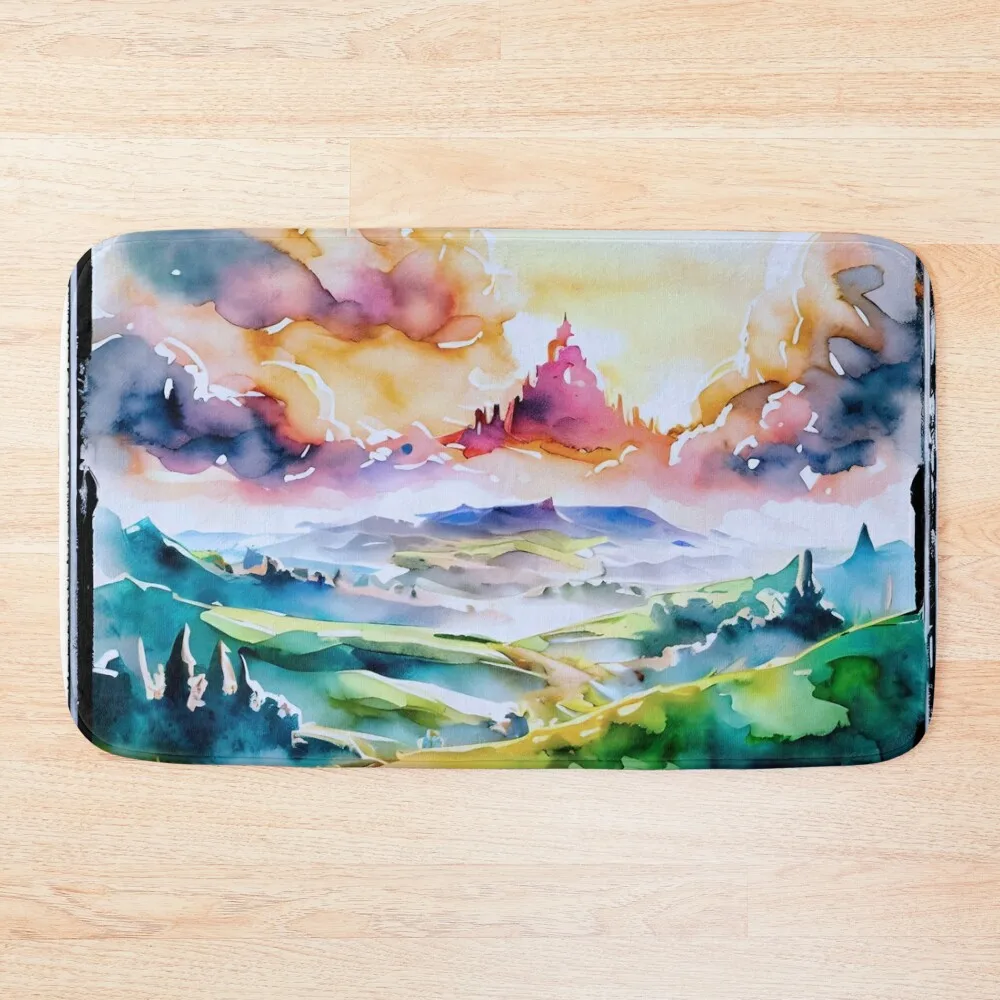 

Sunrise Bath Mat Water Absorbent Waterproof Bathroom Rugs Absorbent Bathroom Rugs Living Room Mat