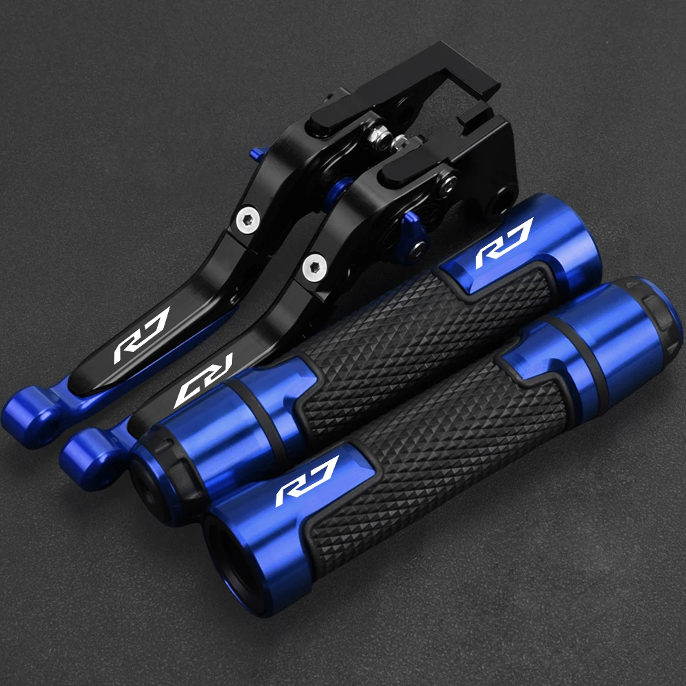 Ajustável dobrável freio embreagem alavancas, guidão Grips termina, acessórios para motocicleta Yamaha YZFR7, YZF-R7, YZF-R7, 2023 2022