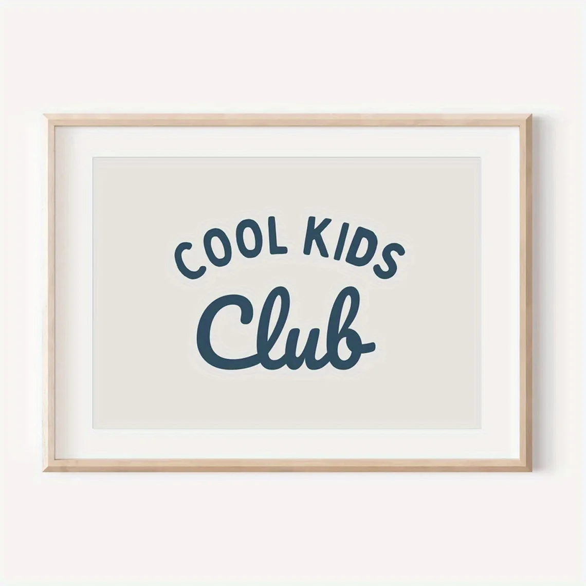 1pc, wall art, Modern poster, navy blue lettering canvas painting, minimalist print, living room decor aesthetic, room decor,