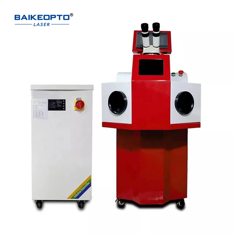 YAG Laser Welding System with CCD Water Cooling Designed for Costume Jewelry Manufacturers to Assemble Earring Closure and Findi
