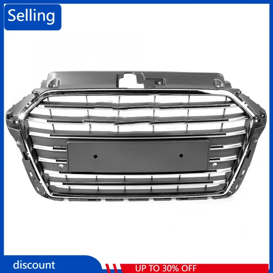 

Bumper Grille Car Front Bumper Grill Mesh Hood Front Center Middle Grille for Audi A3/S3 2017-2019 Car Mesh fast ship