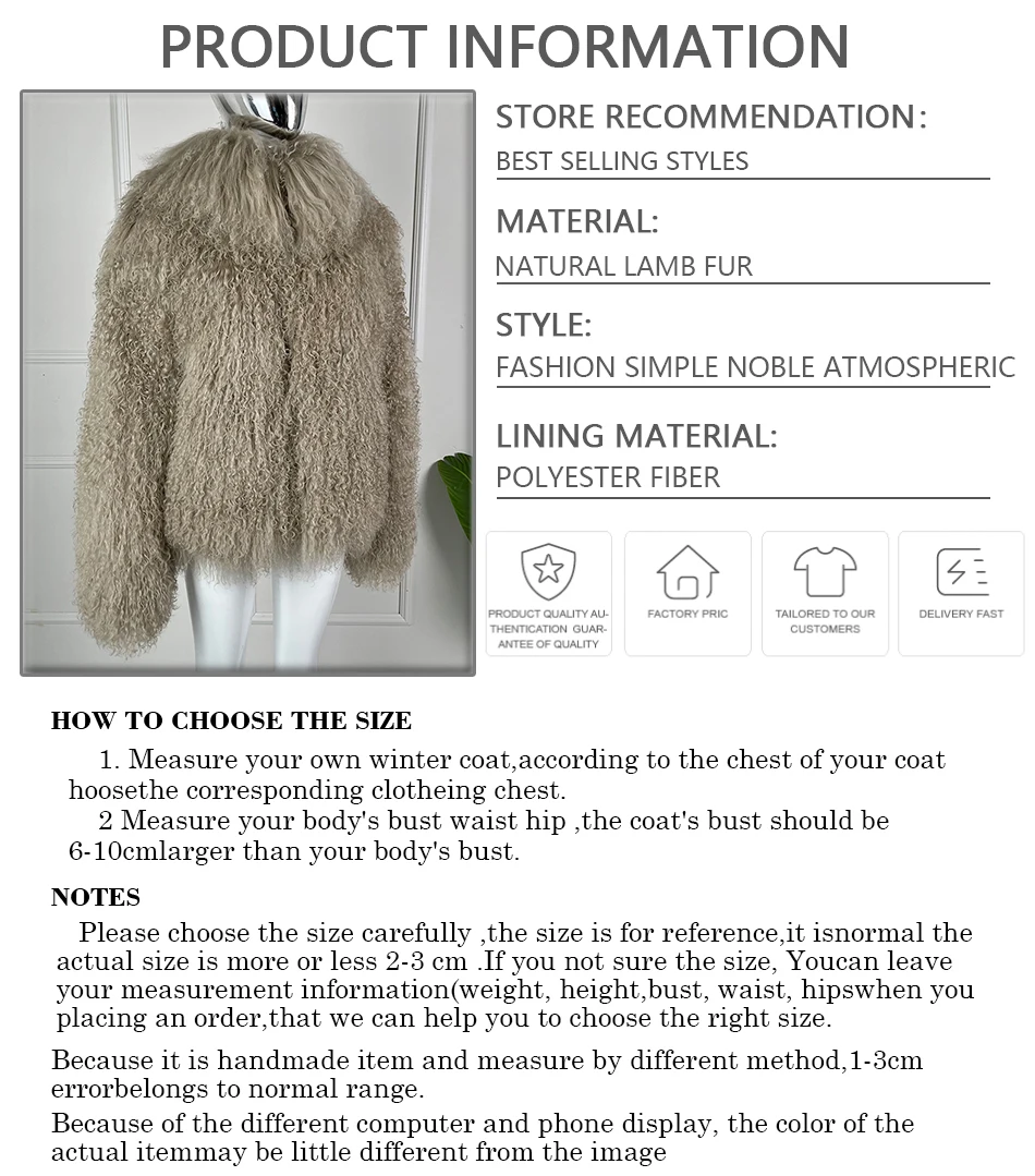 Real Fur Coat Women Winter Short Natural Tibetan Lamb Fur Jackets High Quality Luxury Warm Mongolian Sheep Fur Coats