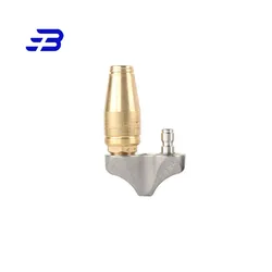 Sewer Jetting Turbo Nozzle for High Pressure Washer, Root Ranger Nozzle, Brass Reverse Turbo Jetter Nozzle