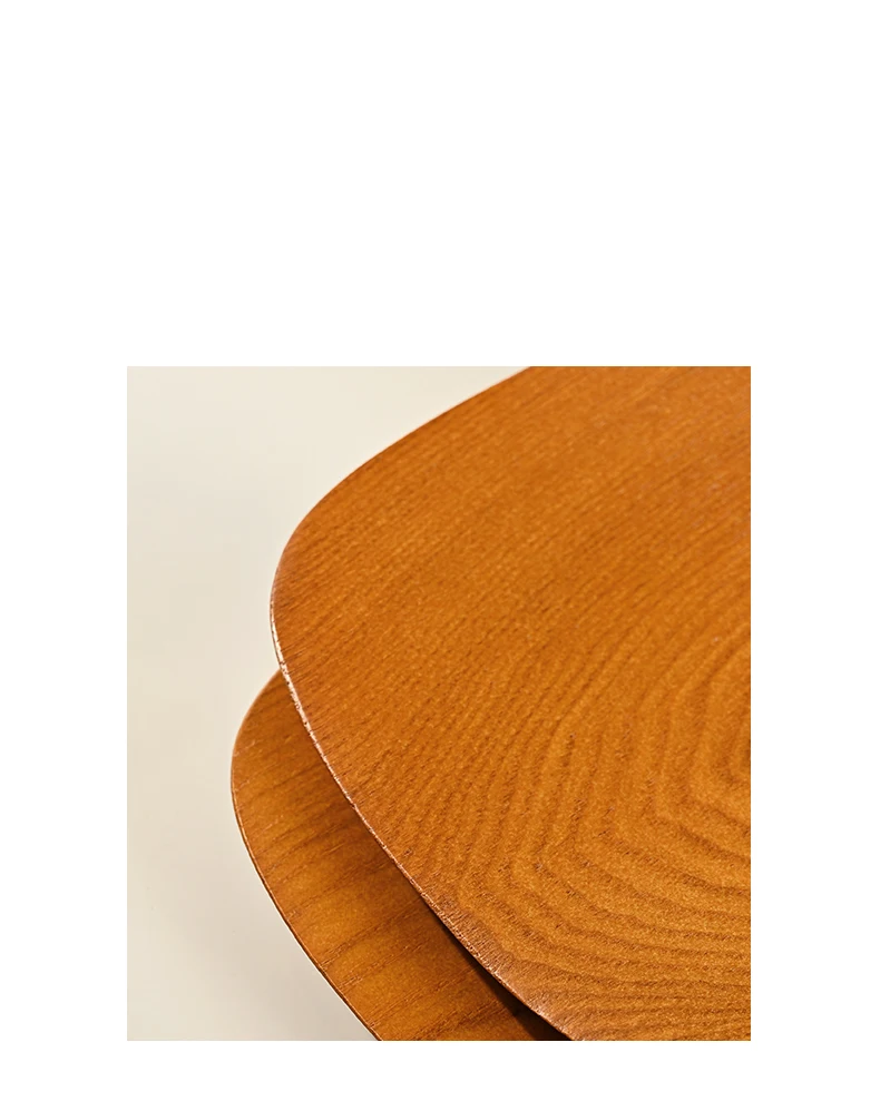 Oirlv Holzschmuck-Präsentationstablett - Natürliches Holzmaserungsdesign, ideal zur Präsentation von Schmuck, Halsketten und kleinen Accessoires. – Detail 4