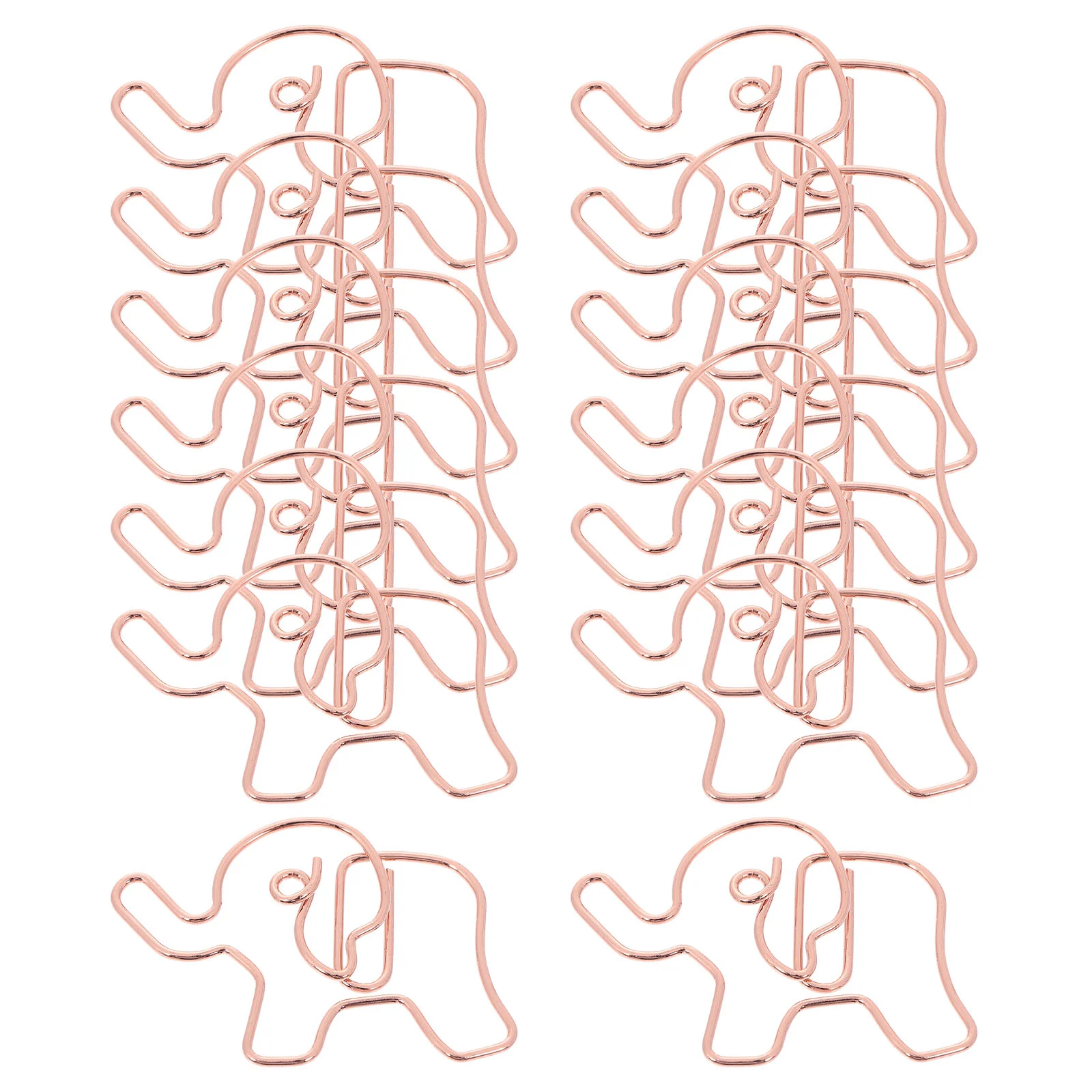 20 ชิ้นช้างคลิปหนีบกระดาษคลิปใหญ่อุปกรณ์ที่ไม่ซ้ํากันสําหรับช้างบุ๊คมาร์คคลิปหนีบกระดาษโลหะขนาดกลางสัตว์