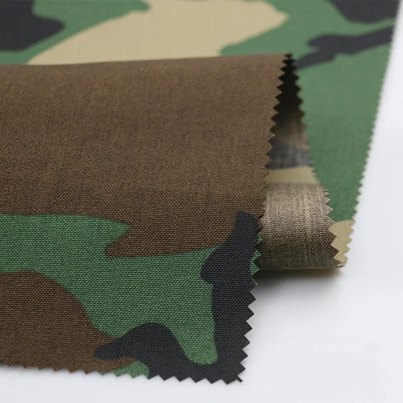 500D Nylon M81 Woodland Camouflage Fabric US Military Uniform DIY Cloth PU Coating Waterproof