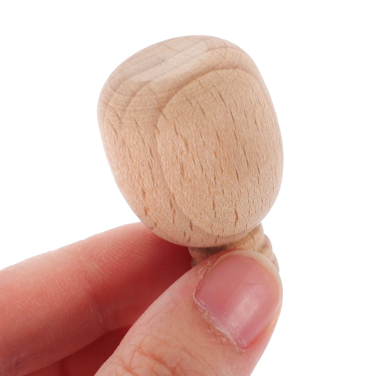 10Pcs DIY Blank Wood Wine Bottle Natural Beech Material Sturdy Smooth Surface for Painting Drawing Decoration Small Wooden Craft