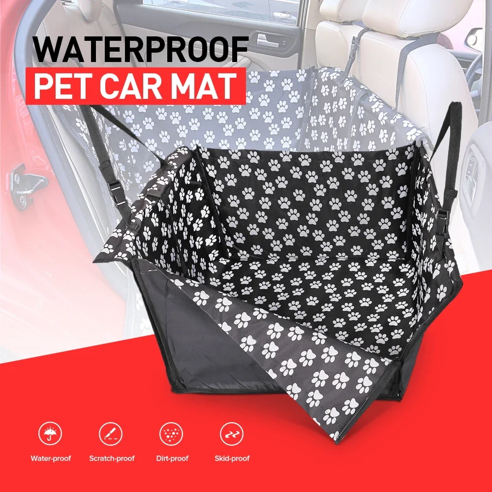 

Original Pet Dog Cat Car Rear Back Seat Carrier Cover Portable Pet Dog Mat Blanket Cover Mat Hammock Cushion Protector Carrier