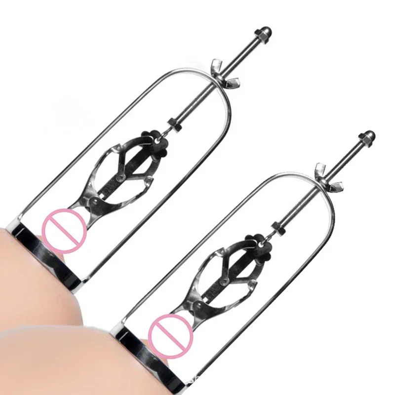 Female Adjustable Nipple Clamps Breast Training Powerful Stretchers Bondage Slave Fetish Sex Toys BDSM Sex Accessories Adult Toy