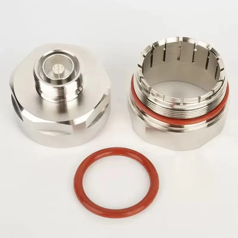 Dink-13/8 Rf Cable Connector Hhtay-50-42 7/16F-1-5/8L Feeder Terminal For Radio Signal Connection