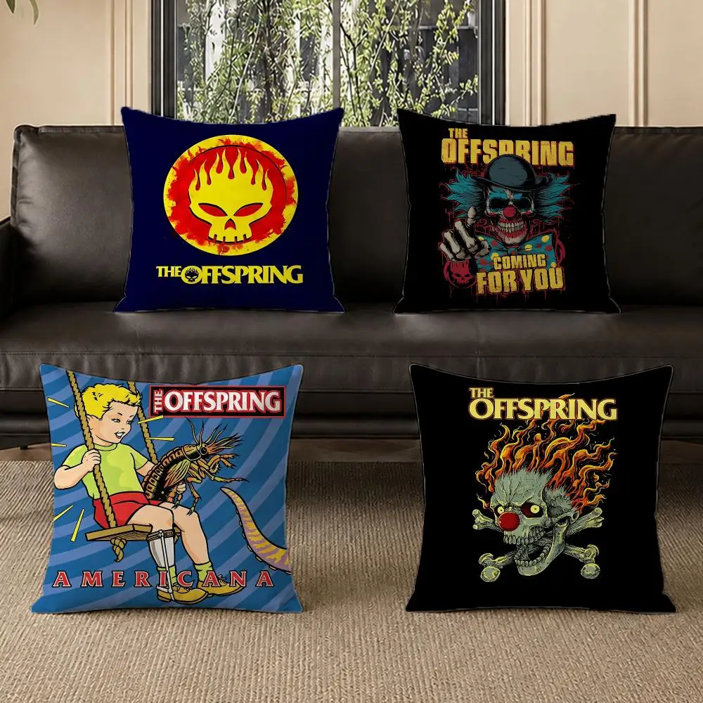 band The Offspring Cushion Cover Pillow Short Plush Pillow Modern Minimalist Style for Living Room Bedroom Gift Giving