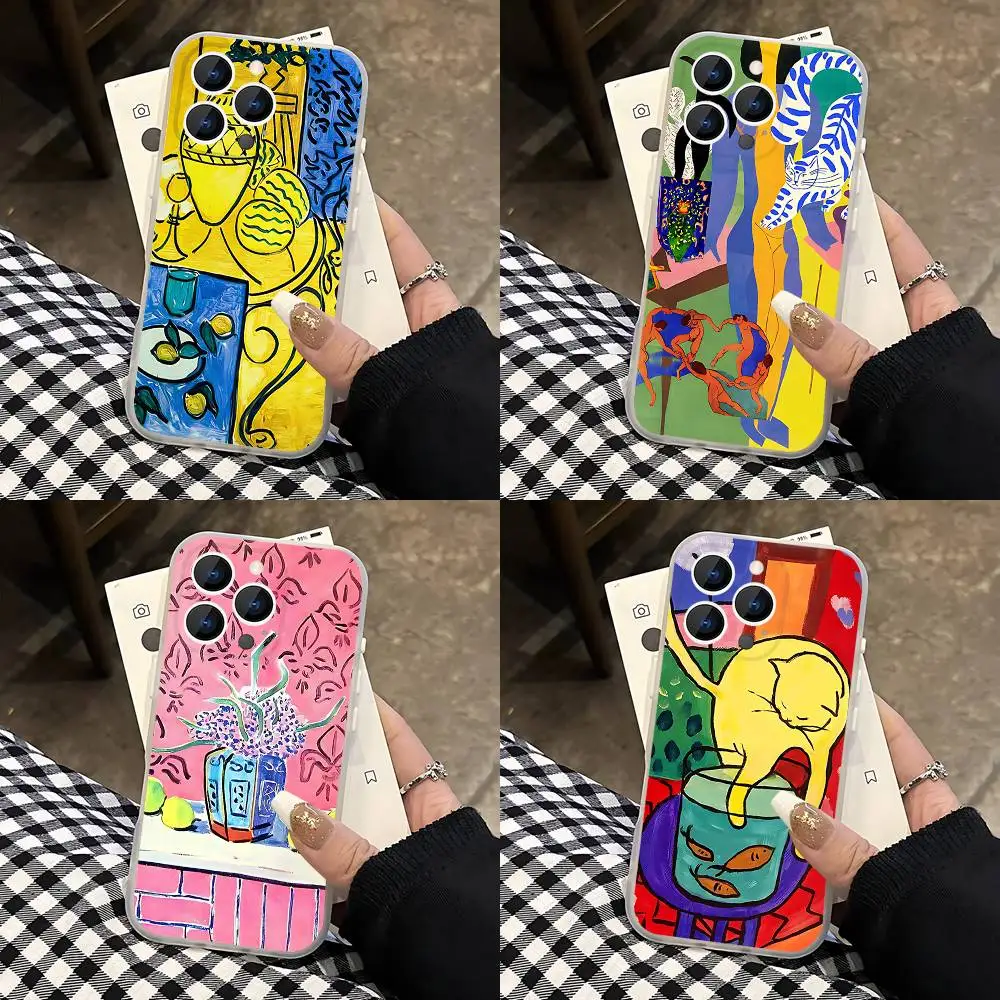 

Art Henri M-Matisse Painting Phone Case For iPhone 14,16,12,17,13,15,11 Max,Pro,Mini,Plus,Air,E Magnetic Frosted Transparent