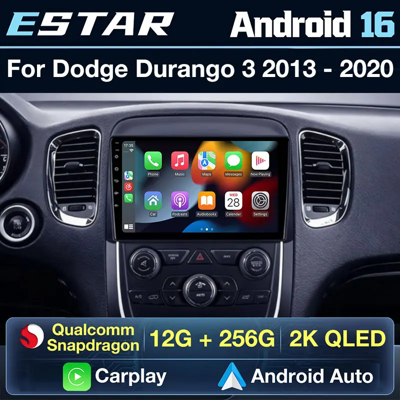Wireless Carplay Android 16 For Dodge Durango 3 WD 2013 - 2020 Car Radio Octa Core DSP 2din Video Player GPS Auto RDS 360 Camera