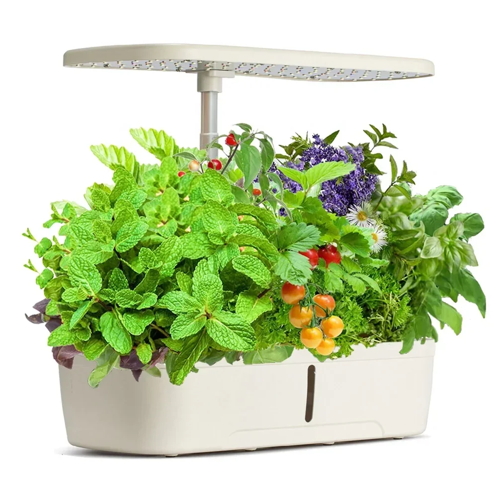 small home aquaponics planter pot hydroponics mini smart led herb aero garden grow light Kit indoor hydroponic growing systems