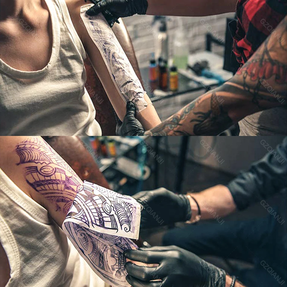 HD 100/50/30/20/10 ชิ้นกระดาษถ่ายโอนรอยสักขนาด A4 รอยสักกระดาษลายฉลุคาร์บอนกระดาษถ่ายเอกสารความร้อนสำหรับเครื่องถ่ายโอนรอยสัก