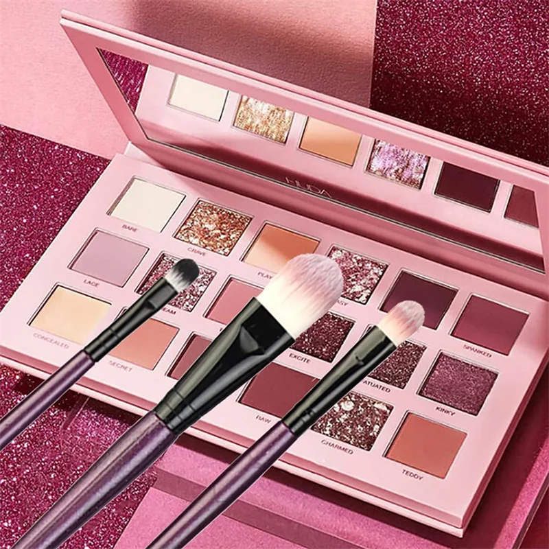 Conjunto de pincéis de maquiagem, 20 peças, delineador, pincel de mistura, pincel de maquiagem para bochechas, olhos, base cosmética, pincel com esponja de maquiagem