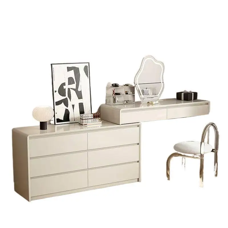 

Solid wood, paint, bedroom, dresser, cream style, simplicity, fashion 2025