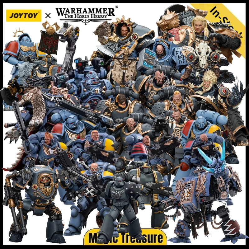 JOYTOY Warhammer 40K Space Wolves Leman Russ Ragnar Fell-Hand Arjac Rockfist Terminator Slayer Pack MK III Intercessor Jorin Juguete