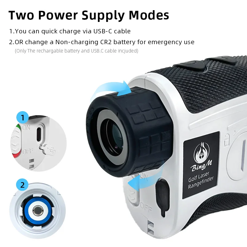 Customized Long-Range Digital Golf Laser Rangefinder Measures Slope & Hunting Distance Golf Gps Rangefinder