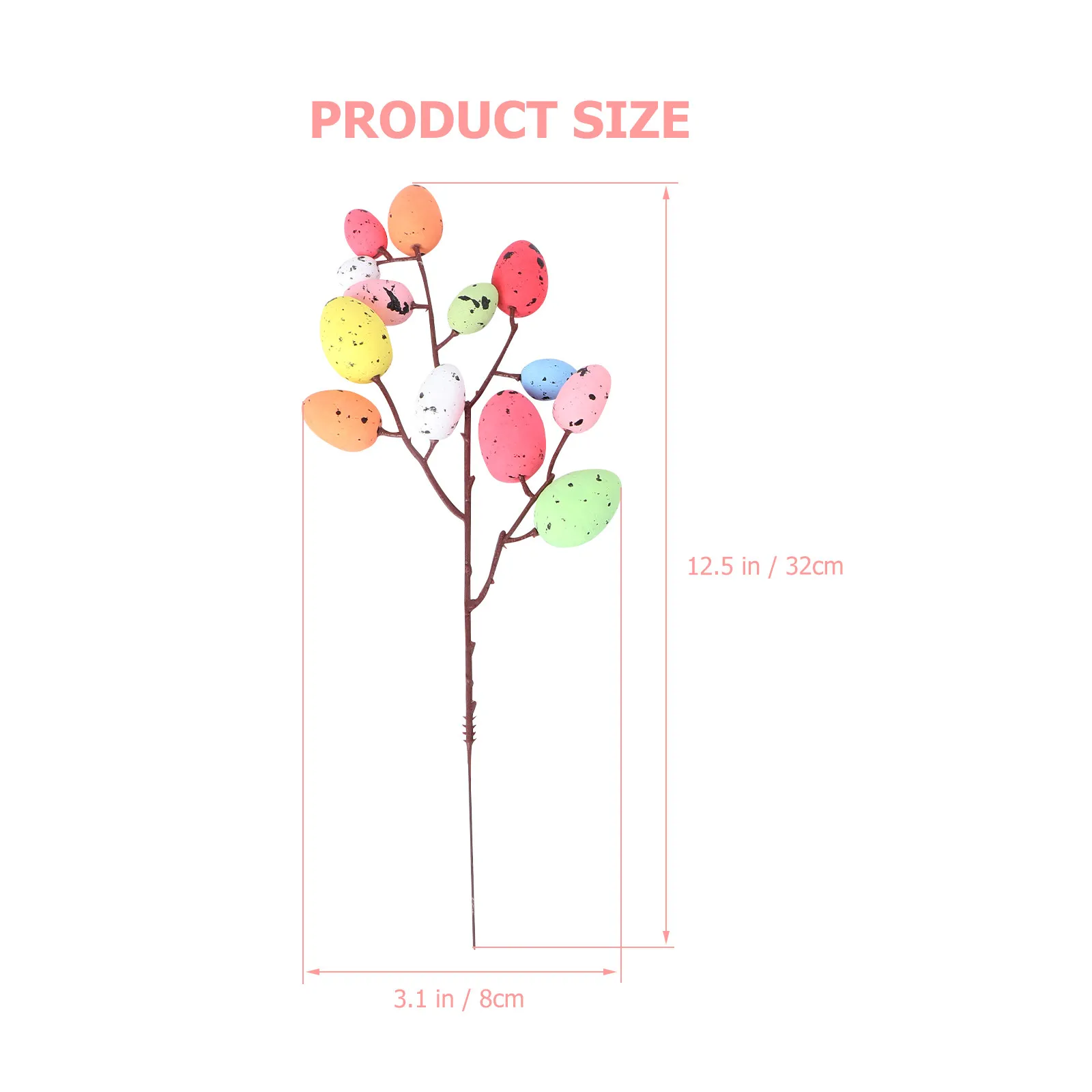 2Pcs Easter Egg Inserts Colorful Decorative Egg Picks Easter Garden Stakes Vase Flower Arrangement DIY Crafts Supplies view 3
