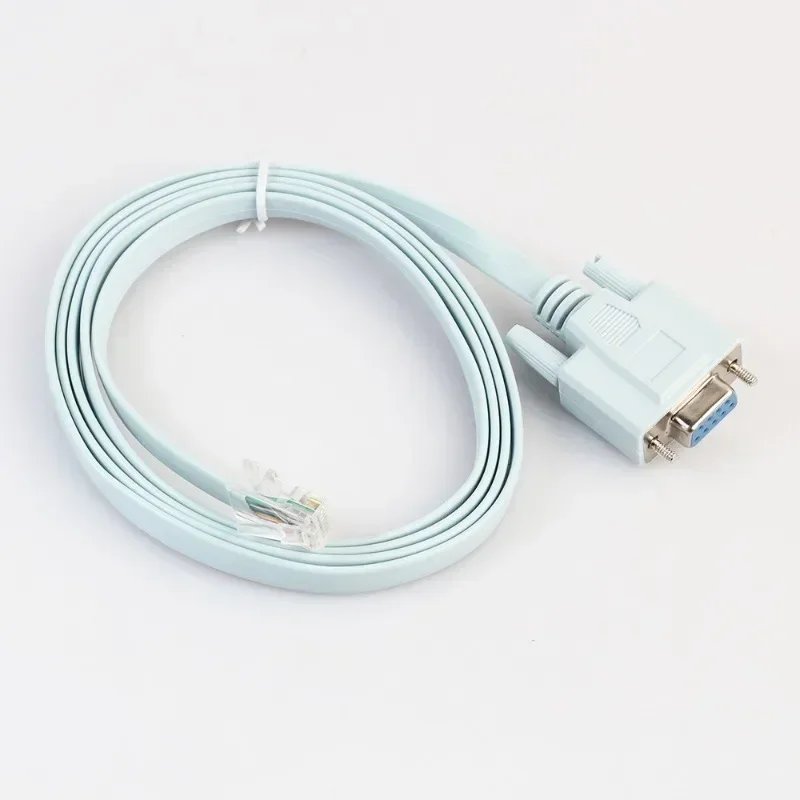 

USB Console Cable RJ45 Cat5 Ethernet To Rs232 DB9 COM Port Serial Female Rollover Routers Network Adapter Cable Blue