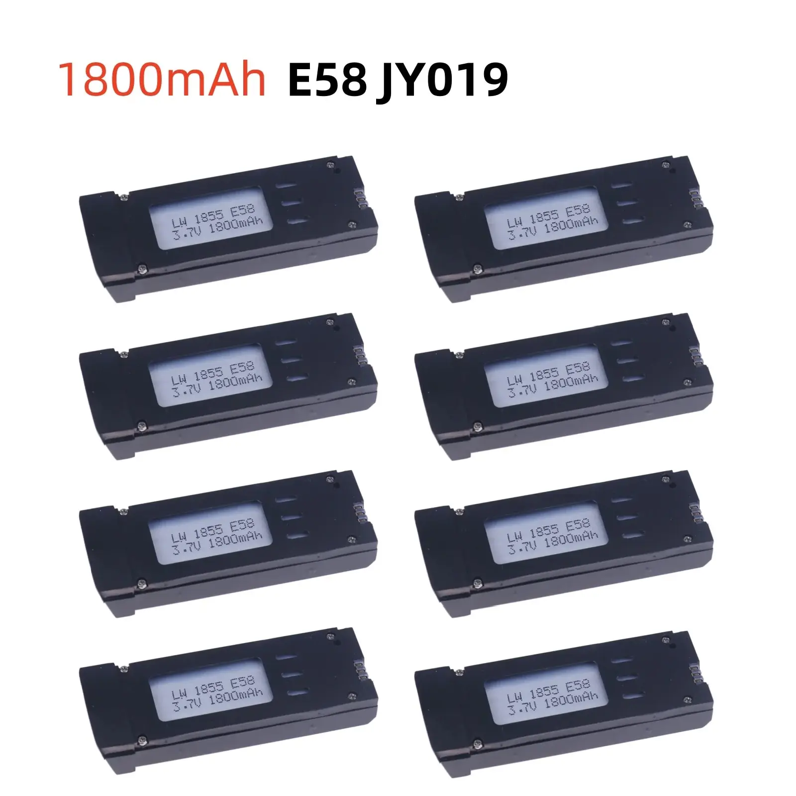 1800mAh 3.7V Battery For E58 JY019 S168 RC Drone Quadcopter Parts 3.7V Lipo Battery For RC Rechargeable Battery 1-10PCS