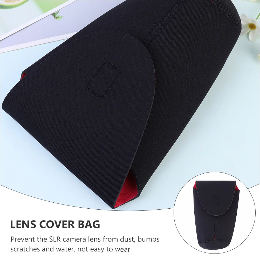 

3Pcs Camera Lens Cases Premium Neoprene Protective Cover Lightweight Compact Shockproof Anti-Collision Lens Holder