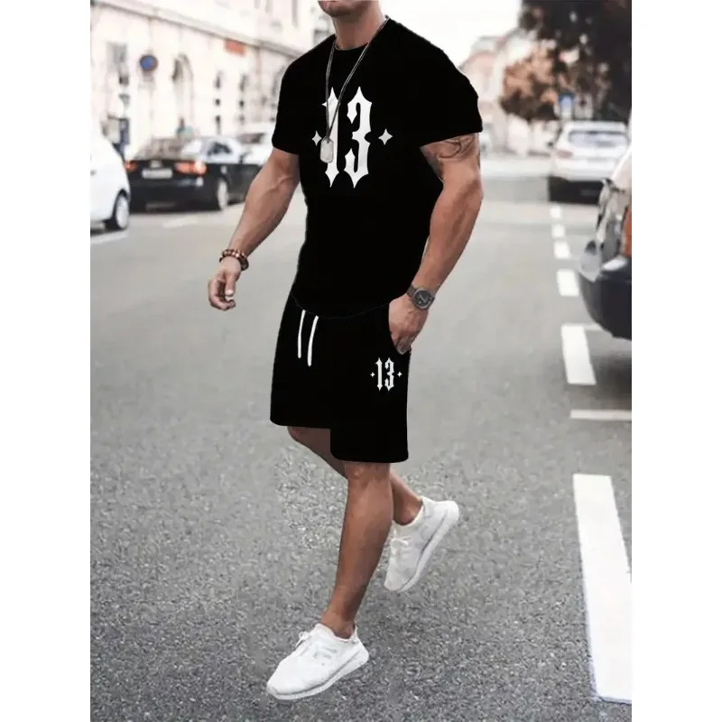 

New Men's Suit for Summer 2025 Fashionable Casual Simple and Practical Suitable for Daily Wear and Street 3D Digital Printing