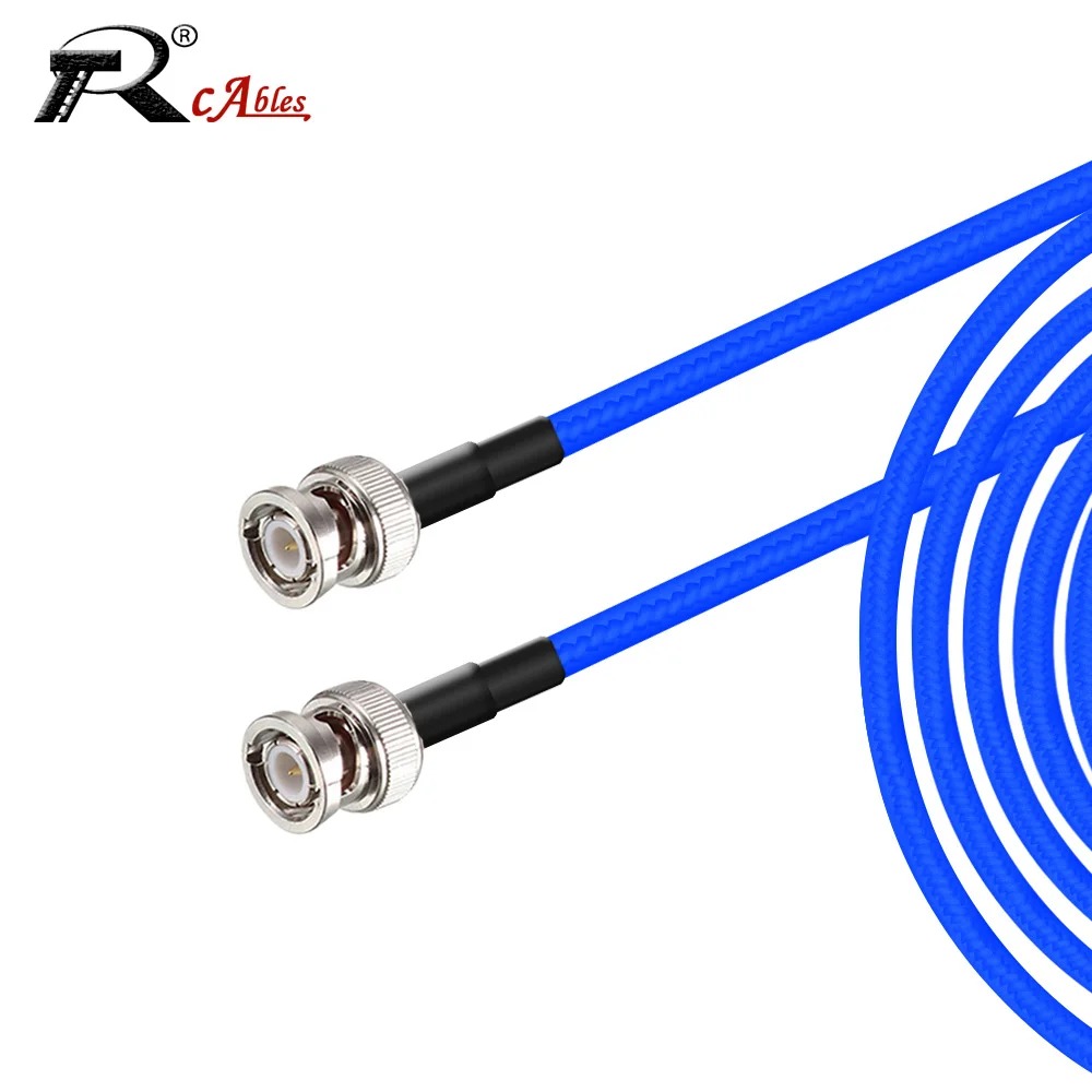 Conector BCN macho a BNC macho, Cable Coaxial RF RG316, Cable de extensión de antena FPV Pigtail para Radio CB, Radioaficionado, transmisor FM