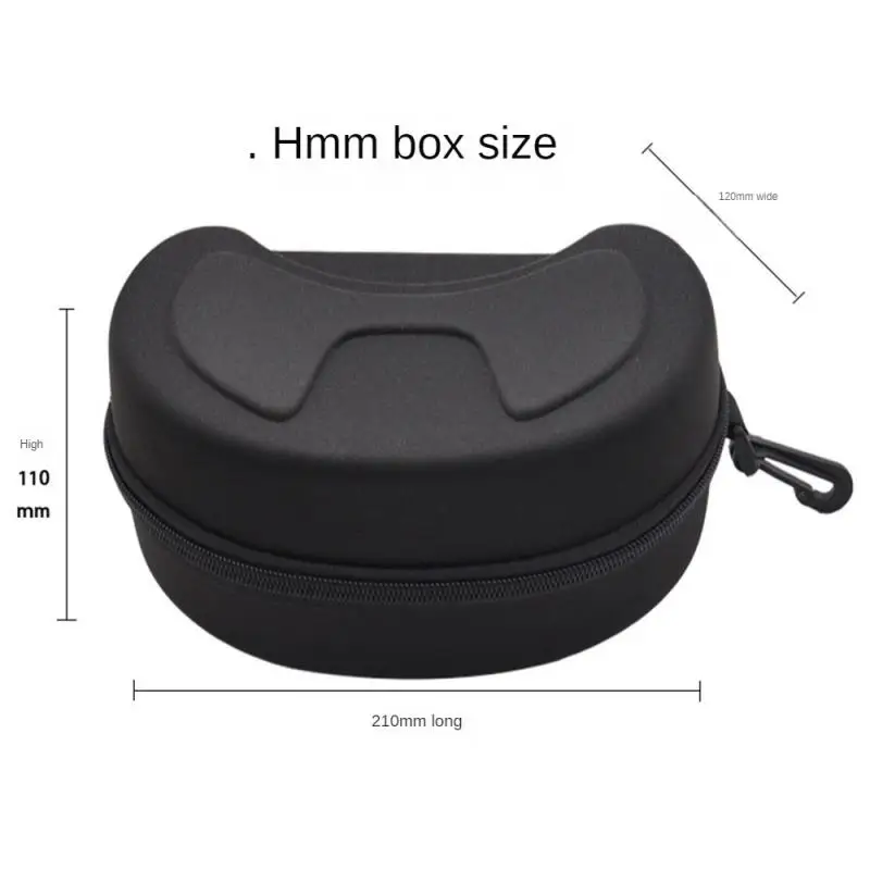 Goggles And Protective Eyewear Covers Portable Type Zipper Bag Glasses Box New Large Mirror Case Cloth Bag