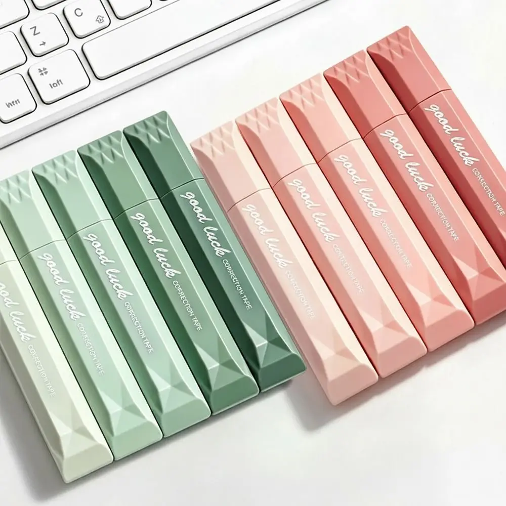 5pcs/set Gradient Color Correction Tape Pen-Shape Original Paper Color Correction Roller Invisible Correction Film Tape