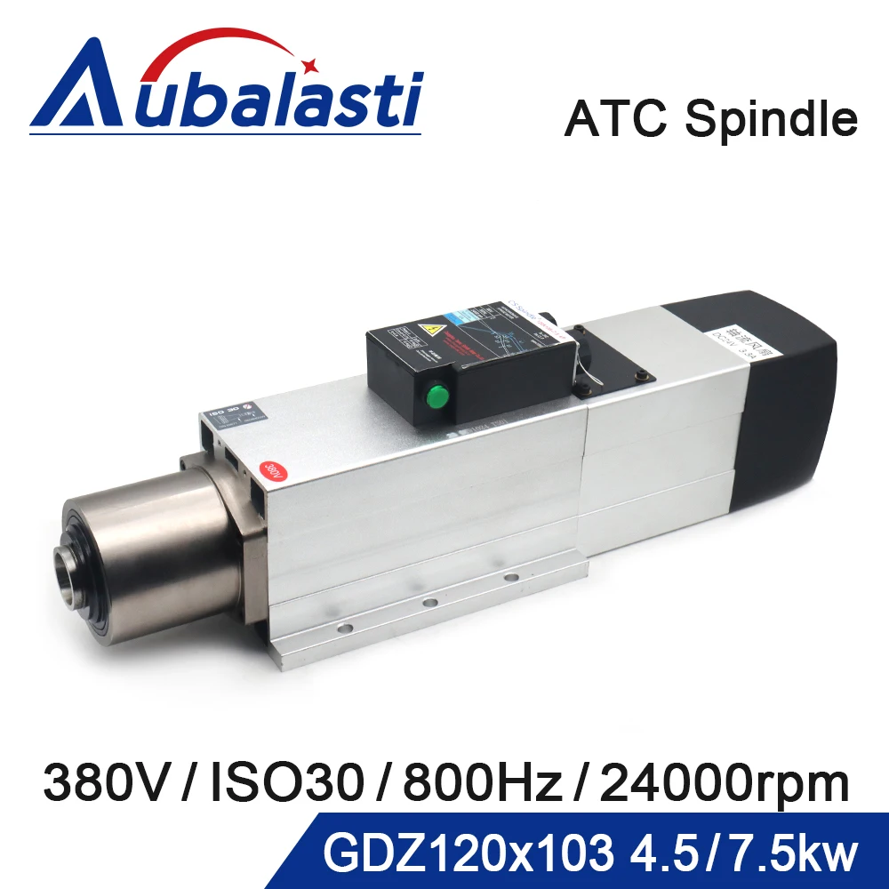 CNC ATC Spindle Motor 4.5kw 7.5kw Automatic Tool Change spindle Air Cooled Spindle 380V Spindle ISO30 GDZ120x103