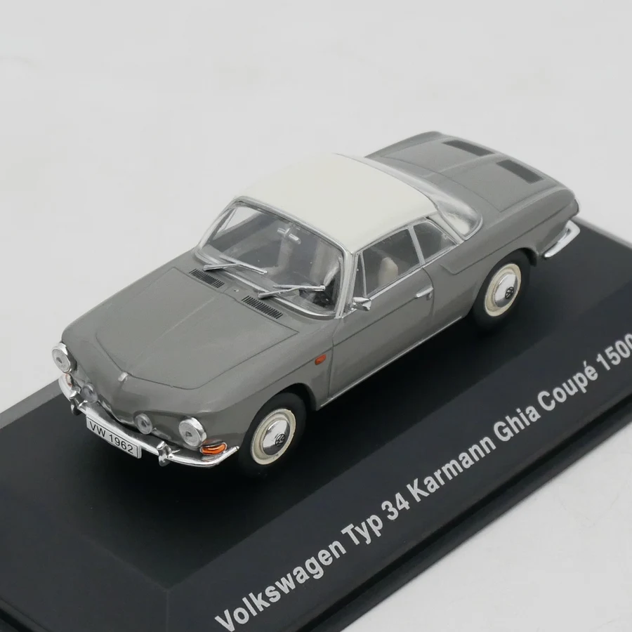 1:43 Scale Diecast Alloy Volkswagen Typ 34 Karmann Ghia 1500 Toys Car Model Classic Nostalgia Adult Gift Souvenir Static Display