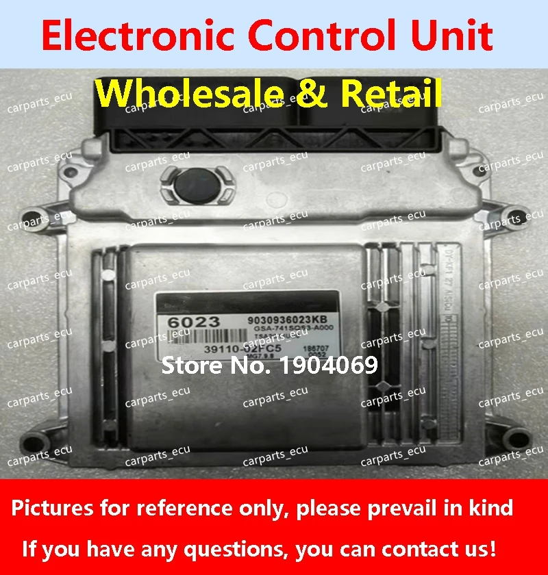 لشركة هيونداي إلنترا محرك السيارة مجلس الكمبيوتر/ECU/MG7.9.8 39123-2B720 0351/39110-02NG5 0316/39110-02FC5 6023/39110-02QB5 0477