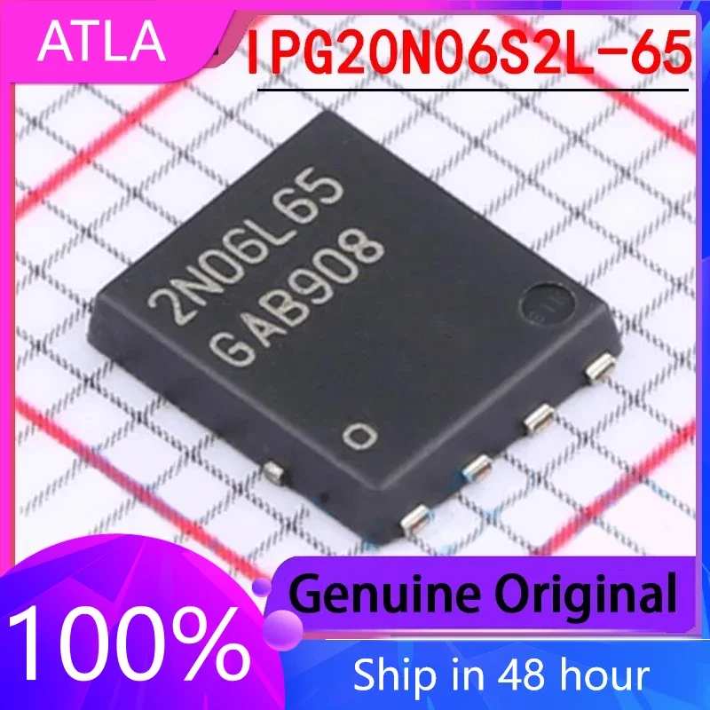 

1PCS New IPG20N06S2L-65 Screen Printed 2N06L65 Package TDSON-8 Field-effect Transistor (MOSFET)