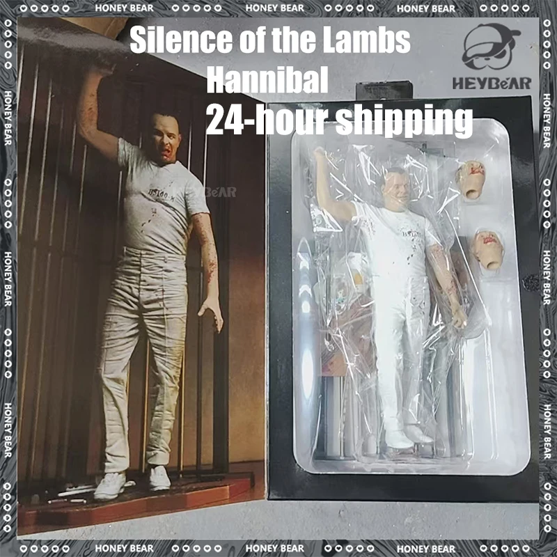

Neca Silence Of The Lambs Figure Hannibal Figure Jailbroken Version White Suit Hannibal Figurine Pvc Collection Model Toys Gifts