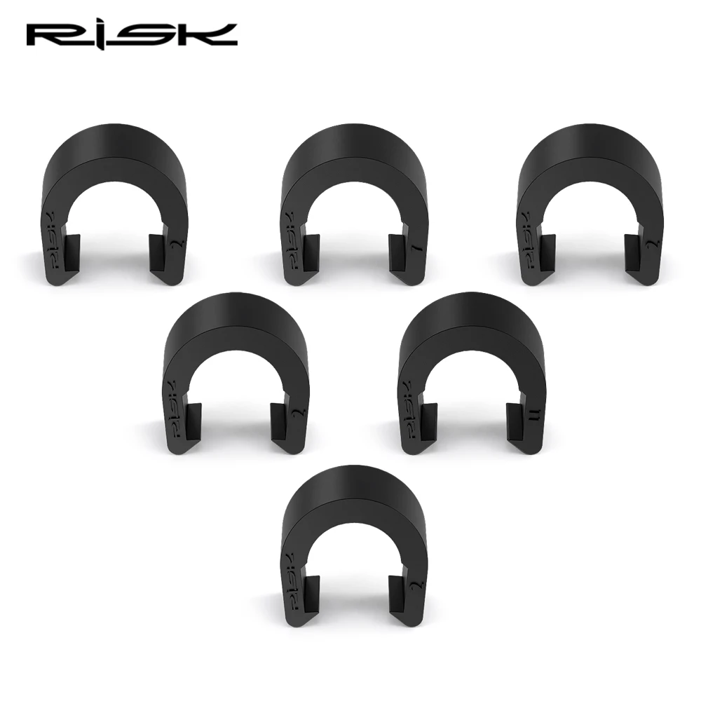 RISK 20/200pcs Plastic C-Type Buckle for Bike Shift and Brake Cable within O.D. 6mm, Bicycle Oil Tube Lock Clip Housing Clamp - view 4