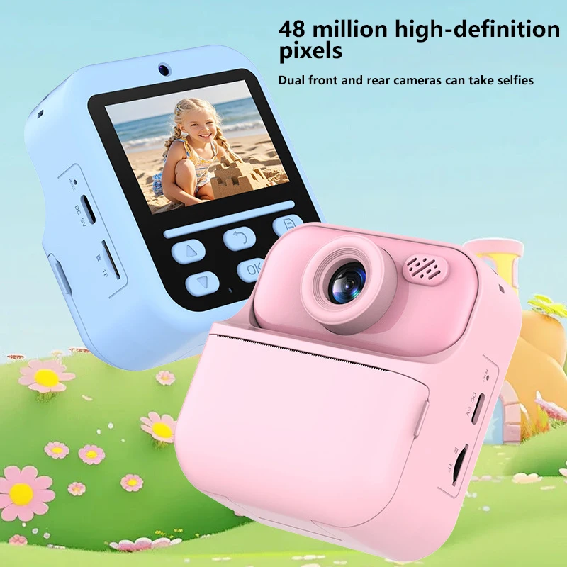 

New Children's Printing Camera Front And Rear High-definition Dual Camera With 2.4-inch Color Screen Printing Camera