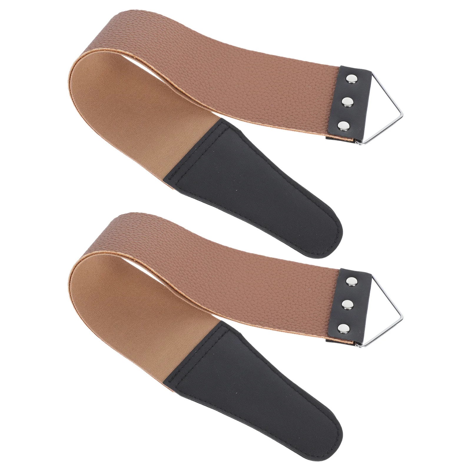 

2Pcs Double-Sided Razor Strop Sharpening Belt for Fine Edges Smooth Blade Finish Home Use Professional Barber Sharpening