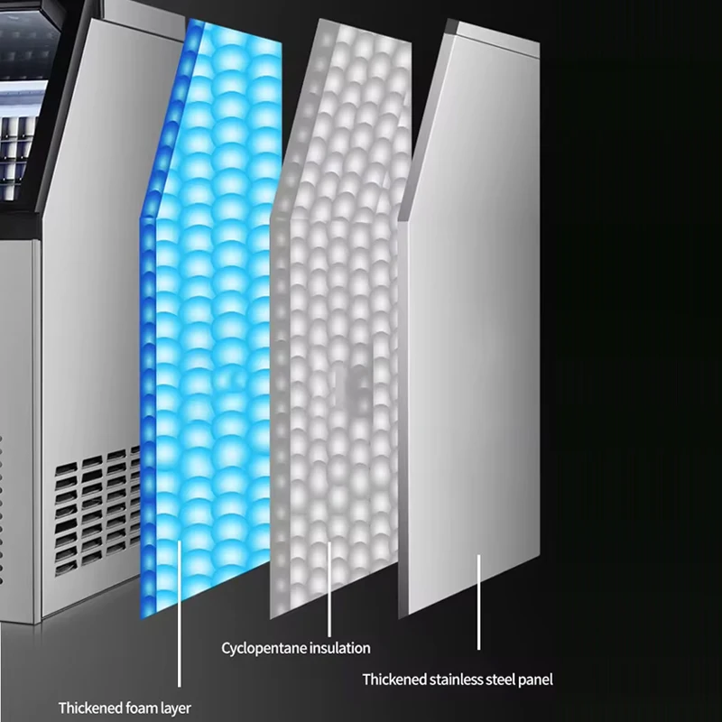 상업용 아이스 메이커, 자동 가정용 아이스 머신, 바, 커피숍, 티숍용, 60kg, 80kg