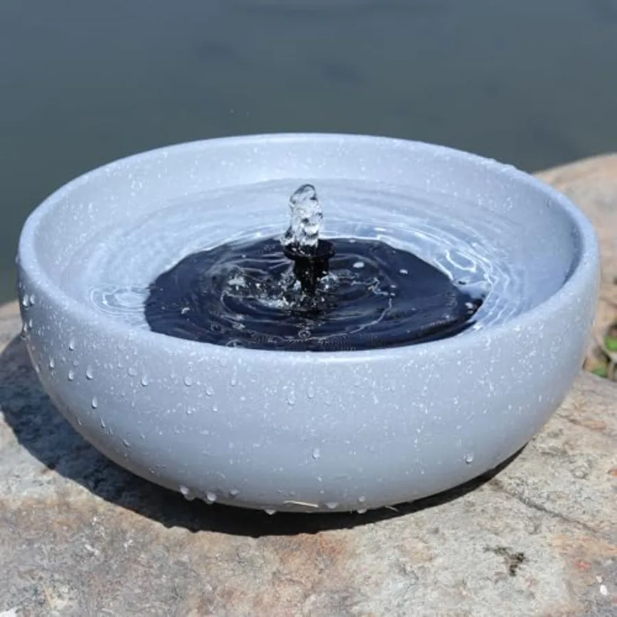 

Solar Bird Bath11.2" Solar Fountain birdbaths for Outdoors Bird Baths Bubbler for Garden Patio Terrace Decoration