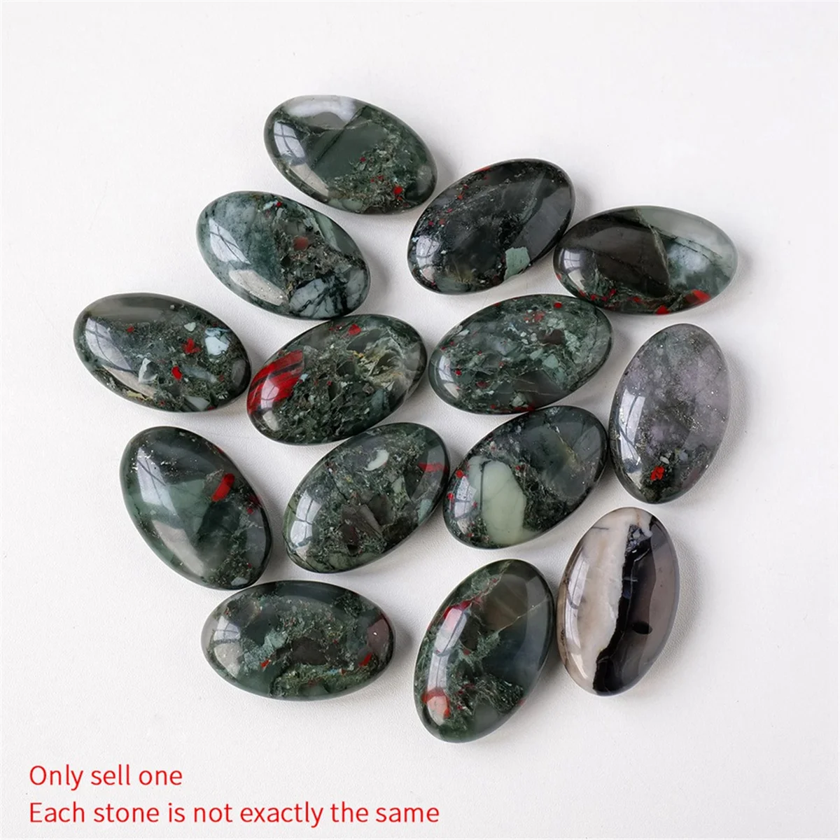 Natural Red Blood Stone African Hot Compress Stone Healing Crystal Energy Fingertip Toy Home CAU30t Decoration Gifts