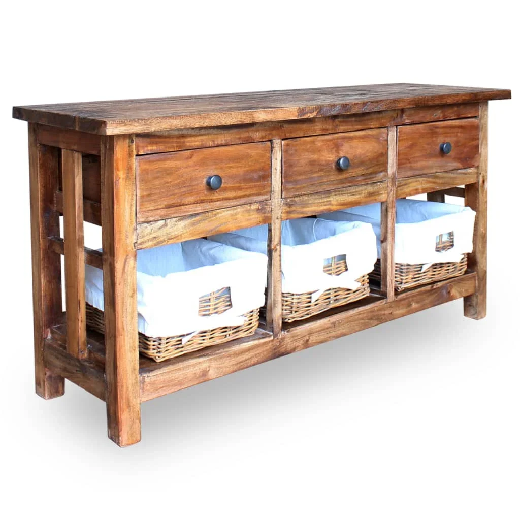 Buffet solid recovery Wood 100x30x50 cm