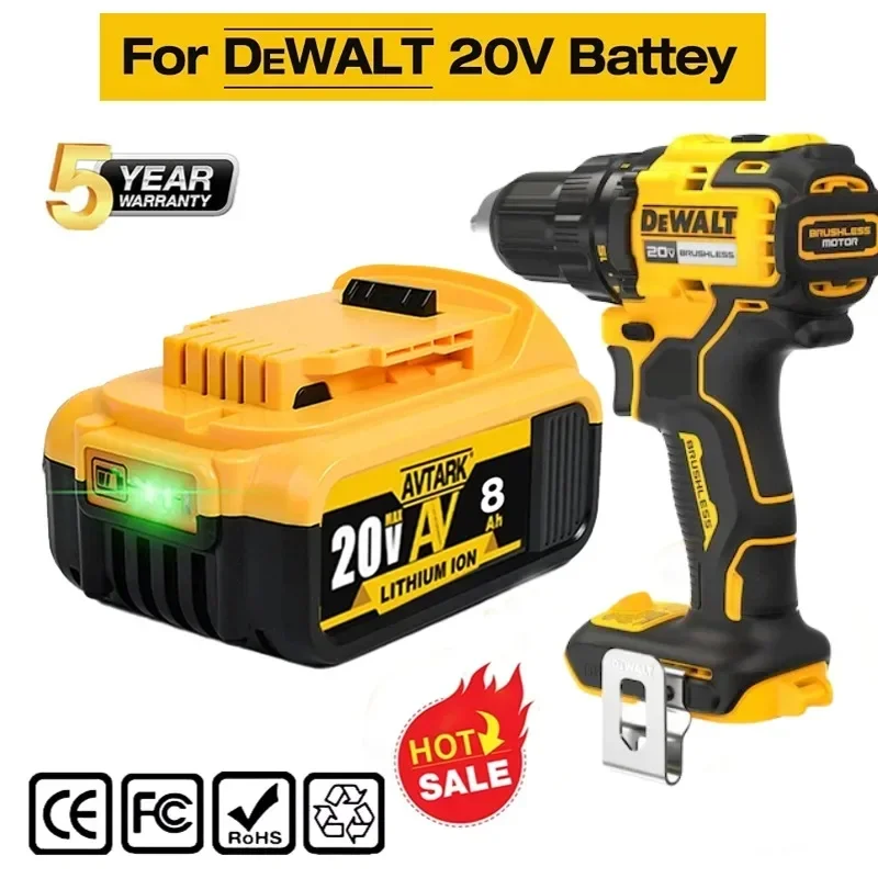 

For Dewalt DCB200 20V 12.0AH Replacement Battery Compatible with For Dewalt DCB184 DCB182 DCB180 DCB181 DCB182 DCB201 DCB206